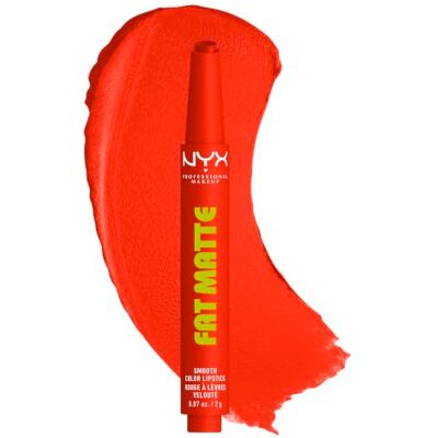 NYX PROFESSIONAL MAKEUP , Fat Matte Smooth Color Lipstick, soft-mattes Finish mit cremiger Textur, intensive Farbe mit jedem Klick, leichte vegane Formel, Farbton: Comfy Caramel NYX PROFESSIONAL MAKEUP , Fat Matte Smooth Color Lipstick, soft-mattes Finish mit cremiger Textur, intensive Farbe mit jedem Klick, leichte vegane Formel, Farbton: Comfy Caramel