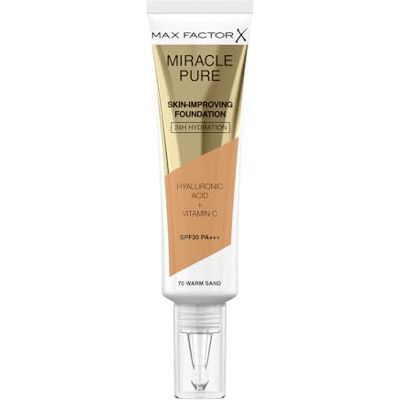 Max Factor Miracle Pure Foundation 70 Warm Sand Max Factor Miracle Pure Foundation 70 Warm Sand