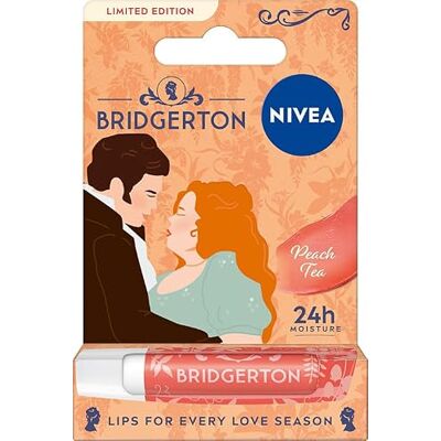 NIVEA Bridgerton Edition Pflegende Lippenstift Peach Tea Penelope & Colin 4,8g NIVEA Bridgerton Edition Pflegende Lippenstift Peach Tea Penelope & Colin 4,8g