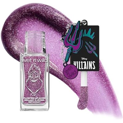 Wet n Wild x Disney Villains Pick Your Vice Lip Gloss, Volumizing Lip Tint Beerenrot mit Charm Inspiriert von Maleficent, Totally Twisted Wet n Wild x Disney Villains Pick Your Vice Lip Gloss, Volumizing Lip Tint Beerenrot mit Charm Inspiriert von Maleficent, Totally Twisted
