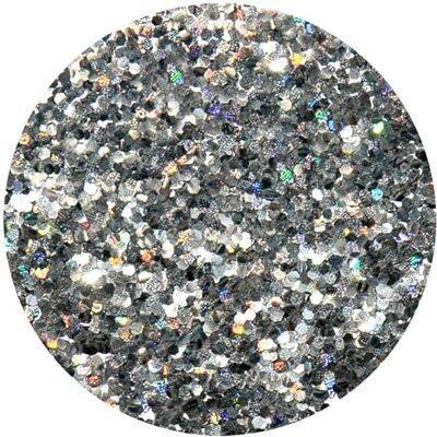 Eulenspiegel Glitter 6 g, Grober Glitzer, Holografisch Silber Eulenspiegel Glitter 6 g, Grober Glitzer, Holografisch Silber