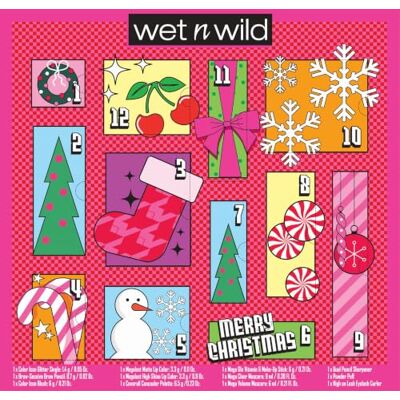 Wet n Wild , Beauty Adventskalender 2026, 12 Tage Countdown 12 Make-up Favoriten in Originalgröße, Lidschatten, Mascara, Rouge, Lippenfarbe, Highlighter Wet n Wild , Beauty Adventskalender 2026, 12 Tage Countdown 12 Make-up Favoriten in Originalgröße, Lidschatten, Mascara, Rouge, Lippenfarbe, Highlighter