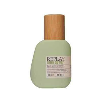 Replay Green On Me Woman Eau de Parfum für Damen, 30 ml, frischer, blumiger Damenduft mit Noten von Bergamotte, Orangenblüte und Vanille – natürlicher, strahlender und umhüllender Duft Replay Green On Me Woman Eau de Parfum für Damen, 30 ml, frischer, blumiger Damenduft mit Noten von Bergamotte, Orangenblüte und Vanille – natürlicher, strahlender und umhüllender Duft