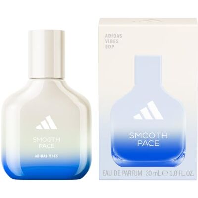 adidas Vibes Smooth Pace Eau de Parfum, weicher und beruhigender Duft mit Noten von Kaschmirholz und salziger Holzkohle und ätherischen Ölen, 30ml adidas Vibes Smooth Pace Eau de Parfum, weicher und beruhigender Duft mit Noten von Kaschmirholz und salziger Holzkohle und ätherischen Ölen, 30ml