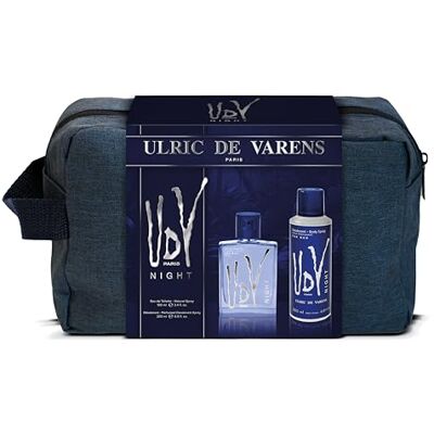 Ulric de Varens Federmäppchen UDV Night – Eau de Toilette für Herren, 100 ml + Deodorant 200 ml, fruchtiger orientalischer Farn, hergestellt in Frankreich Ulric de Varens Federmäppchen UDV Night – Eau de Toilette für Herren, 100 ml + Deodorant 200 ml, fruchtiger orientalischer Farn, hergestellt in Frankreich