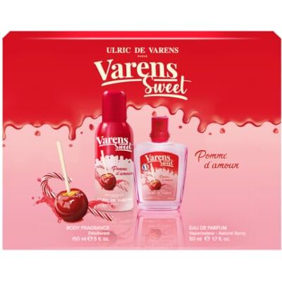Ulric de Varens Varens Sweet Pomme d'Amour Damenparfüm – Eau de Parfum 50 ml + Body Fragrance 150 ml Ulric de Varens Varens Sweet Pomme d'Amour Damenparfüm – Eau de Parfum 50 ml + Body Fragrance 150 ml