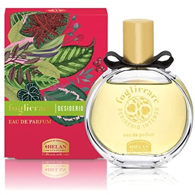 Helan , Foglierare, Intensives Desiderio – Damenparfüm mit Gourmand-Duft, orientalisches Eau de Parfum mit Noten von Pfirsich, Iris und Patchouli, mit Vanille und Bernstein – exotische Damenduft, 50 ml Helan , Foglierare, Intensives Desiderio – Damenparfüm mit Gourmand-Duft, orientalisches Eau de Parfum mit Noten von Pfirsich, Iris und Patchouli, mit Vanille und Bernstein – exotische Damenduft, 50 ml