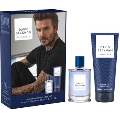 DAVID BECKHAM Classic Blue Eau de Toilette und Duschgel Geschenkset für Männer, fesselnder, lebhafter Männerduft, 50 ml und 200 ml DAVID BECKHAM Classic Blue Eau de Toilette und Duschgel Geschenkset für Männer, fesselnder, lebhafter Männerduft, 50 ml und 200 ml