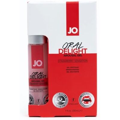 JO System Oral Delight Arousal Gel Strawberry Sensation 30 ml JO System Oral Delight Arousal Gel Strawberry Sensation 30 ml