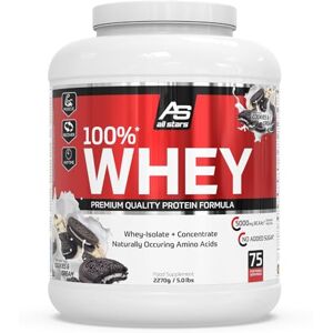 All Stars 100% WHEY PROTEIN 2270g I Eiweiß-Pulver mit Whey-Konzentrat & Isolat I leckeres Low-Fat Powder I hochwertiges Protein-Pulver I cremiger Protein-Shake mit Cookies & Cream-Flavour All Stars 100% WHEY PROTEIN 2270g I Eiweiß-Pulver mit Whey-Konzentrat & Isolat I leckeres Low-Fat Powder I hochwertiges Protein-Pulver I cremiger Protein-Shake mit Cookies & Cream-Flavour