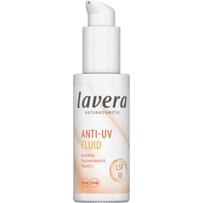 lavera Anti-UV Fluid LSF 30 schützt vor UV-Strahlung mineralischer Schutz gegen sonnenbedingte Hautalterung vegan Naturkosmetik 30 ml lavera Anti-UV Fluid LSF 30 schützt vor UV-Strahlung mineralischer Schutz gegen sonnenbedingte Hautalterung vegan Naturkosmetik 30 ml