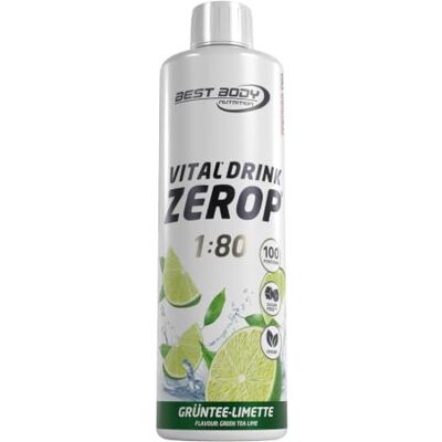 Best Body Nutrition ZEROP Vital Zuckerfreies Getränkekonzentrat Sirup Grüntee-Limette Ohne Aspartam 500 ml ergibt 40 L Getränk Fitness Drink mit Vitaminen B1 B6 Niacin Kalorienarm Wassersprudler Best Body Nutrition ZEROP Vital Zuckerfreies Getränkekonzentrat Sirup Grüntee-Limette Ohne Aspartam 500 ml ergibt 40 L Getränk Fitness Drink mit Vitaminen B1 B6 Niacin Kalorienarm Wassersprudler