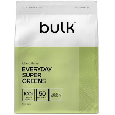 Bulk Everyday Super Greens Pulver Beerenmix 30 Portionen Mit 50 Vitaminen, Mineralien & Superfoods Reich an Vitamin C, D & B12 Unterstützt Immunität & Wohlbefinden Bulk Everyday Super Greens Pulver Beerenmix 30 Portionen Mit 50 Vitaminen, Mineralien & Superfoods Reich an Vitamin C, D & B12 Unterstützt Immunität & Wohlbefinden