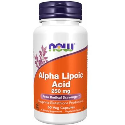 NOW Foods Alpha Lipoic Acid, 250mg 60 vcaps NOW Foods Alpha Lipoic Acid, 250mg 60 vcaps