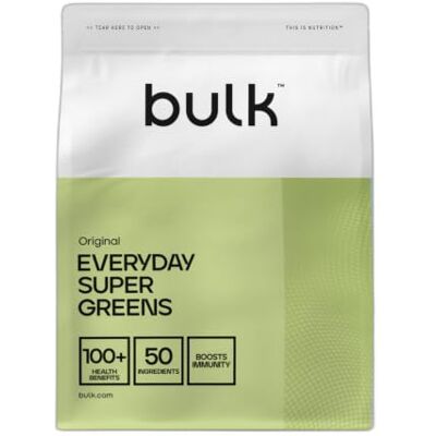 Bulk Everyday Super Greens Pulver Original 60 Portionen Mit 50 Vitaminen, Mineralien & Superfoods Reich an Vitamin C, D & B12 Unterstützt Immunität & Wohlbefinden Bulk Everyday Super Greens Pulver Original 60 Portionen Mit 50 Vitaminen, Mineralien & Superfoods Reich an Vitamin C, D & B12 Unterstützt Immunität & Wohlbefinden