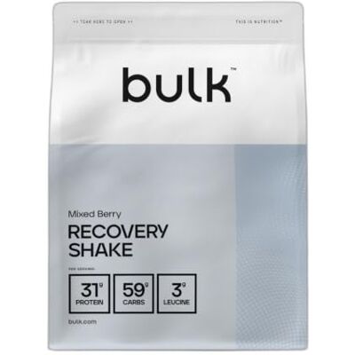 Bulk Complete Recovery, Gemischte Beeren, 500 g Wachsmais- und Whey-Proteinshake, Protein Pulver, Eiweißpulver Bulk Complete Recovery, Gemischte Beeren, 500 g Wachsmais- und Whey-Proteinshake, Protein Pulver, Eiweißpulver