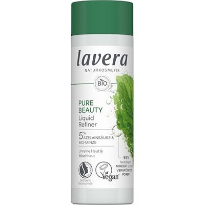 lavera Pure Beauty Liquid Refiner – Naturkosmetik Gesichtswasser mit Azelainsäure & Bio-Minze – sanftes Peeling & Porenverfeinerer für unreine Haut & Mischhaut – vegane Gesichtspflege – 100ml lavera Pure Beauty Liquid Refiner – Naturkosmetik Gesichtswasser mit Azelainsäure & Bio-Minze – sanftes Peeling & Porenverfeinerer für unreine Haut & Mischhaut – vegane Gesichtspflege – 100ml