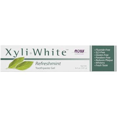 NOW Foods XyliWhite Refreshmint Toothpaste Gel, 180 g NOW Foods XyliWhite Refreshmint Toothpaste Gel, 180 g