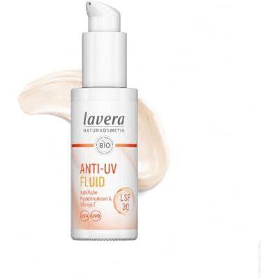 lavera Anti-UV Fluid LSF 30 schützt vor UV-Strahlung mineralischer Schutz gegen sonnenbedingte Hautalterung vegan Naturkosmetik 30 ml lavera Anti-UV Fluid LSF 30 schützt vor UV-Strahlung mineralischer Schutz gegen sonnenbedingte Hautalterung vegan Naturkosmetik 30 ml