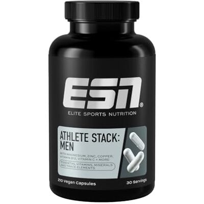 ESN Athlete Stack Men 2.0, 210 Kapseln Alle essentiellen Vitamine und Mineralstoffe, vegan Made in Germany ESN Athlete Stack Men 2.0, 210 Kapseln Alle essentiellen Vitamine und Mineralstoffe, vegan Made in Germany