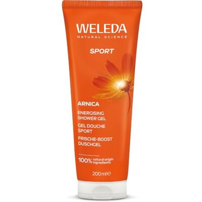 WELEDA Bio Sport Duschgel vegan Naturkosmetik Arnika Duschseife für Frauen & Männer mit Rosmarin / Lavendel Duft Natürliche Hautpflege Dusche zur Reinigung von Gesicht & Körper (1x 200ml) WELEDA Bio Sport Duschgel vegan Naturkosmetik Arnika Duschseife für Frauen & Männer mit Rosmarin / Lavendel Duft Natürliche Hautpflege Dusche zur Reinigung von Gesicht & Körper (1x 200ml)