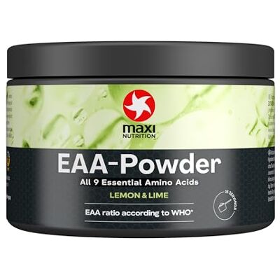 MaxiNutrition EAA-Pulver Lemon & Lime, 250g, hochdosiert mit allen 9 essentiellen Aminosäuren, Vegan, Zuckerfrei & Fettfrei, zum Aufbau, Erhalt und Regeneration der Muskeln MaxiNutrition EAA-Pulver Lemon & Lime, 250g, hochdosiert mit allen 9 essentiellen Aminosäuren, Vegan, Zuckerfrei & Fettfrei, zum Aufbau, Erhalt und Regeneration der Muskeln