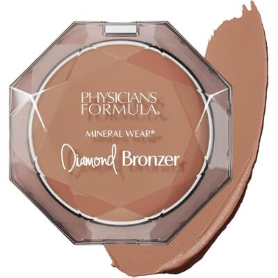 Physicians Formula Mineral Wear Diamond Bronzer, Bronzing Puder mit Vitamin E, Reduziert Optisch Poren und Feine Linien, Mischung aus Puder und Serum, Bronze Gem Physicians Formula Mineral Wear Diamond Bronzer, Bronzing Puder mit Vitamin E, Reduziert Optisch Poren und Feine Linien, Mischung aus Puder und Serum, Bronze Gem