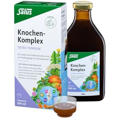 Salus – Knochen-Komplex Osteo – Tonikum – 1x 500 ml – Für starke und stabile Knochen – mit Calcium, Vitamin D und K vegan Salus – Knochen-Komplex Osteo – Tonikum – 1x 500 ml – Für starke und stabile Knochen – mit Calcium, Vitamin D und K vegan