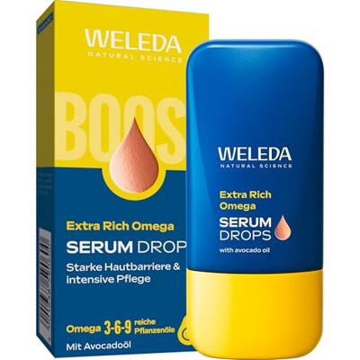 WELEDA Bio Extra Rich Omega Serum Drops – Nährende Naturkosmetik Booster Drops Gesichtspflege & Schutz durch dreifache Omega-Power & Avocadoöl (vegan, 30ml) WELEDA Bio Extra Rich Omega Serum Drops – Nährende Naturkosmetik Booster Drops Gesichtspflege & Schutz durch dreifache Omega-Power & Avocadoöl (vegan, 30ml)
