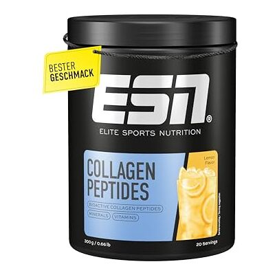 ESN Collagen Peptides, Lemon, 300 g 20 Portionen, mit Zink zur Erhaltung normaler Haut, made in Germany ESN Collagen Peptides, Lemon, 300 g 20 Portionen, mit Zink zur Erhaltung normaler Haut, made in Germany