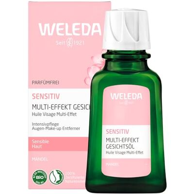WELEDA Mandel Sensitiv Gesichtsöl 50 ml vegan intensiv Pflegeöl Mandelöl Pflaumenkernöl Schlehenblüten-Extrakt, unparfümiert, entfernt Augen-Make-UP, für Neurodermitiker geeignet, vegan WELEDA Mandel Sensitiv Gesichtsöl 50 ml vegan intensiv Pflegeöl Mandelöl Pflaumenkernöl Schlehenblüten-Extrakt, unparfümiert, entfernt Augen-Make-UP, für Neurodermitiker geeignet, vegan