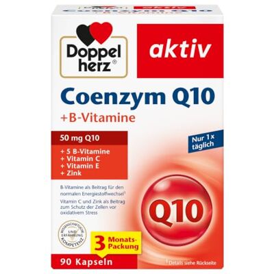 DOPPELHERZ Koenzim Q10 + B-vitaminok - 90 Kapszula DOPPELHERZ Koenzim Q10 + B-vitaminok - 90 Kapszula