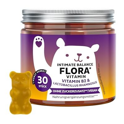 Bears with Benefits Gummibärchen Riboflavin- Intimwohlbefinden 30 Stück Intimate Balance Flora Vitamin Vitamin C, Ananaspulver, Probiotika Vorrat für 1 Monat Ohne Zuckerzusatz, Vegan Bears with Benefits Gummibärchen Riboflavin- Intimwohlbefinden 30 Stück Intimate Balance Flora Vitamin Vitamin C, Ananaspulver, Probiotika Vorrat für 1 Monat Ohne Zuckerzusatz, Vegan