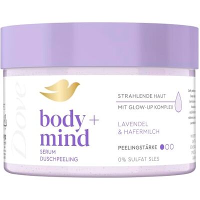 Dove Body + Mind Serum Duschpeeling Lavendel & Hafermilch 295 ml Dove Body + Mind Serum Duschpeeling Lavendel & Hafermilch 295 ml