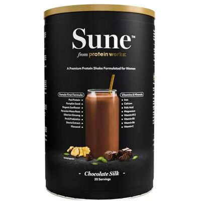 THE PROTEIN WORKS Protein Works Sune, Veganes Proteinpulver Für Frauen, Schokolade, 600g 75+ Vorteile, Superfoods, Vitaminen und Mineralstoffen, Probiotika & Präbiotika, Eisen, Magnesium, Vitamin C THE PROTEIN WORKS Protein Works Sune, Veganes Proteinpulver Für Frauen, Schokolade, 600g 75+ Vorteile, Superfoods, Vitaminen und Mineralstoffen, Probiotika & Präbiotika, Eisen, Magnesium, Vitamin C
