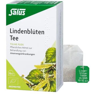 Salus Lindenblüten Tee 1x 15 Filterbeutel (30 g) Arzneitee Tiliae flos pflanzliches Mittel zur Behandlung von Atemwegserkrankungen bio Salus Lindenblüten Tee 1x 15 Filterbeutel (30 g) Arzneitee Tiliae flos pflanzliches Mittel zur Behandlung von Atemwegserkrankungen bio