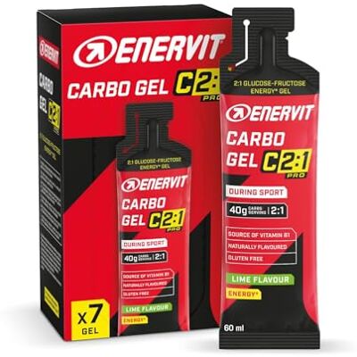 ENERVIT Carbo Gel C2:1PRO Mango – Energie Gel mit 40 g Kohlenhydraten pro Portion, 50 % schneller absorbierte Kohlenhydrate, Mango-Geschmack, Vegan, Glutenfrei, Leichtverdaulich, 7 Packungen à 60 ml ENERVIT Carbo Gel C2:1PRO Mango – Energie Gel mit 40 g Kohlenhydraten pro Portion, 50 % schneller absorbierte Kohlenhydrate, Mango-Geschmack, Vegan, Glutenfrei, Leichtverdaulich, 7 Packungen à 60 ml