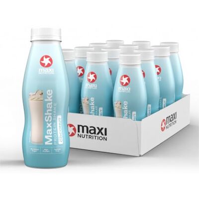 MaxiNutrition Protein Milkshake Cocos, 12 x 330 ml Protein Shake MaxShake 12 x 330 ml 25 g Protein Lactose-Free Low Fat & Low Carb MaxiNutrition Protein Milkshake Cocos, 12 x 330 ml Protein Shake MaxShake 12 x 330 ml 25 g Protein Lactose-Free Low Fat & Low Carb
