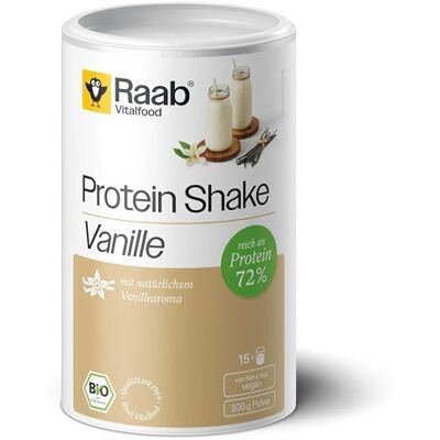 Raab Vitalfood Protein Shake, Vanille, 300g Bio Protein Shake Vanille vegan pflanzlich Eiweiß Pulver glutenfrei, 300 g Raab Vitalfood Protein Shake, Vanille, 300g Bio Protein Shake Vanille vegan pflanzlich Eiweiß Pulver glutenfrei, 300 g