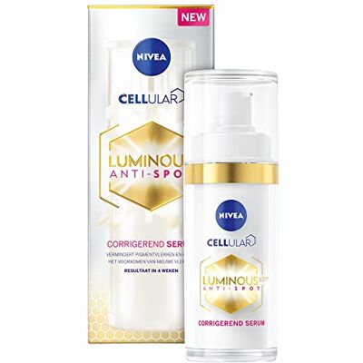 NIVEA Cellular LUMINOUS630 Sérum Visage Anti-Taches Pigmentaires – Élimine les taches – Sérum visage pour tous type de peau – Soin avec Acide Hyaluronique et Vitamin E – 30 ml NIVEA Cellular LUMINOUS630 Sérum Visage Anti-Taches Pigmentaires – Élimine les taches – Sérum visage pour tous type de peau – Soin avec Acide Hyaluronique et Vitamin E – 30 ml