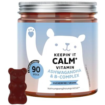 Bears with Benefits Gummibärchen Ashwagandha Stress, Energie 90 Stück Keepin' It Calm Vitamin Ashwagandha, Vitamin B12, B1, B2 & B6, L-Theanin Vorrat für 3 Monate Zuckerfrei, Vegan Bears with Benefits Gummibärchen Ashwagandha Stress, Energie 90 Stück Keepin' It Calm Vitamin Ashwagandha, Vitamin B12, B1, B2 & B6, L-Theanin Vorrat für 3 Monate Zuckerfrei, Vegan