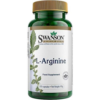 Swanson L-Arginin PURE 500mg, 100 Pulver-Kapseln 1000mg Double Dosis (Hochdosiert) 3 Monate Versorgung (L Arginine HCL powder capsules) Swanson L-Arginin PURE 500mg, 100 Pulver-Kapseln 1000mg Double Dosis (Hochdosiert) 3 Monate Versorgung (L Arginine HCL powder capsules)