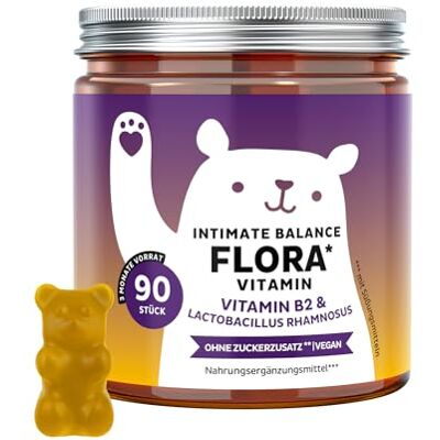 Bears with Benefits Gummibärchen Riboflavin- Intimwohlbefinden 90 Stück Intimate Balance Flora Vitamin Vitamin C, Ananaspulver, Probiotika Vorrat für 3 Monate Ohne Zuckerzusatz, Vegan Bears with Benefits Gummibärchen Riboflavin- Intimwohlbefinden 90 Stück Intimate Balance Flora Vitamin Vitamin C, Ananaspulver, Probiotika Vorrat für 3 Monate Ohne Zuckerzusatz, Vegan
