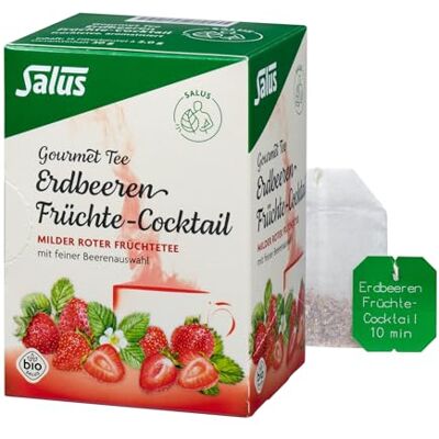 Salus Gourmet Tee Erdbeeren Früchtecocktail, 15 St. Filterbeutel Salus Gourmet Tee Erdbeeren Früchtecocktail, 15 St. Filterbeutel