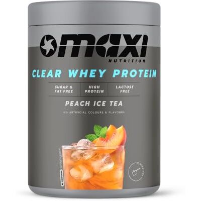 MaxiNutrition Clear Whey Protein Dose 300g Peach IceTea Clear Whey mit 24g Protein und Vitamin B6, ebenfalls Zucker und Fettfrei MaxiNutrition Clear Whey Protein Dose 300g Peach IceTea Clear Whey mit 24g Protein und Vitamin B6, ebenfalls Zucker und Fettfrei