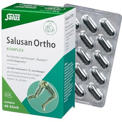 Salus an Ortho Komplex-Kapseln 1x 60 Stück (82g) – mit Vitamin C, D, E, Selen und Mangan für Knochen und Knorpel, Muskeln und Bindegewebe Salus an Ortho Komplex-Kapseln 1x 60 Stück (82g) – mit Vitamin C, D, E, Selen und Mangan für Knochen und Knorpel, Muskeln und Bindegewebe