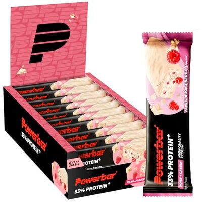 Powerbar Protein Plus Bar 33% (10x90g) Vanilla Raspberry Riegel Protein Riegel Powerbar Protein Plus Bar 33% (10x90g) Vanilla Raspberry Riegel Protein Riegel