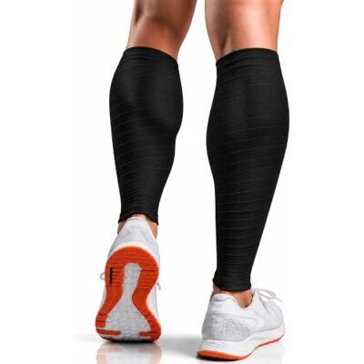 aZengear Wadenbandage Waden Kompressionsstrümpfe zur Leistungssteigerung und Abhilfe bei Schienbeinkantensyndrom (Schwarz, XXL) aZengear Wadenbandage Waden Kompressionsstrümpfe zur Leistungssteigerung und Abhilfe bei Schienbeinkantensyndrom (Schwarz, XXL)