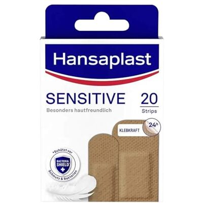 Hansaplast Sensitive Pflasterstrips hautton medium, 20 St Hansaplast Sensitive Pflasterstrips hautton medium, 20 St
