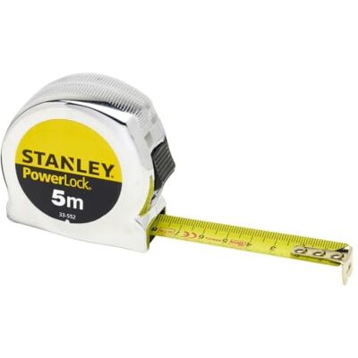 Stanley 5m robustes Powerlock Bandmaß, metrisch, 0-33-552 13mm Klingenbreite, Genauigkeit Klasse II, langlebige Klinge, Tru-Zero Haken, Kompaktes Design, leicht ablesbar Stanley 5m robustes Powerlock Bandmaß, metrisch, 0-33-552 13mm Klingenbreite, Genauigkeit Klasse II, langlebige Klinge, Tru-Zero Haken, Kompaktes Design, leicht ablesbar
